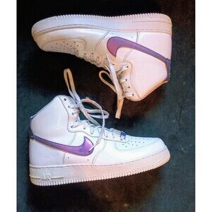 Nike Shoes Men's 8.5 Air Force 1 High 07 "Court Purple" Sneakers